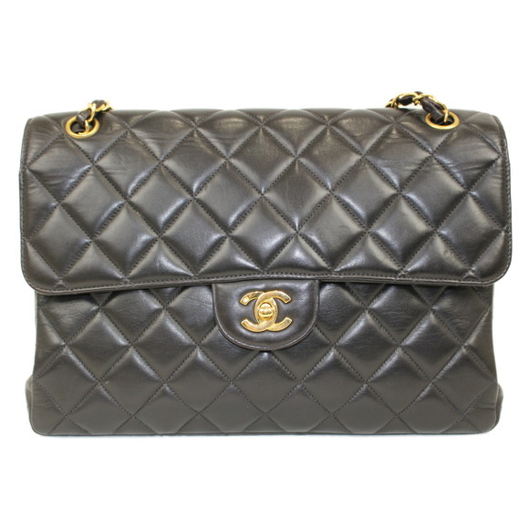 Chanel Chain Shoulder W Black Bag Face - Picture 1 of 13